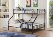 Caius - Twin Long Queen Bunk Bed - Gunmetal