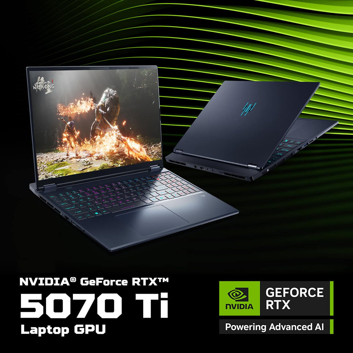 Acer - Predator Helios Neo 16S AI Gaming Laptop - 16" OLED 240Hz - Intel Core Ultra 9 - NVIDIA GeForce RTX 5070Ti – 32GB – 1TB - Obsidian Black