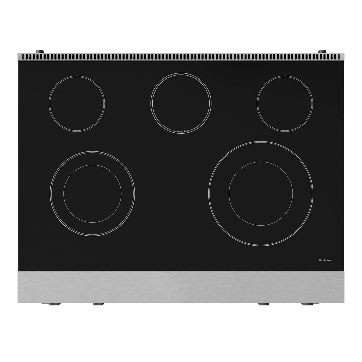 36 in. Wide 5 Elements Gordon Ramsay Series by Thor Kitchen 6.0 Cu. Ft Freestanding Electric Range with Black Hardware - Stainless Steel
