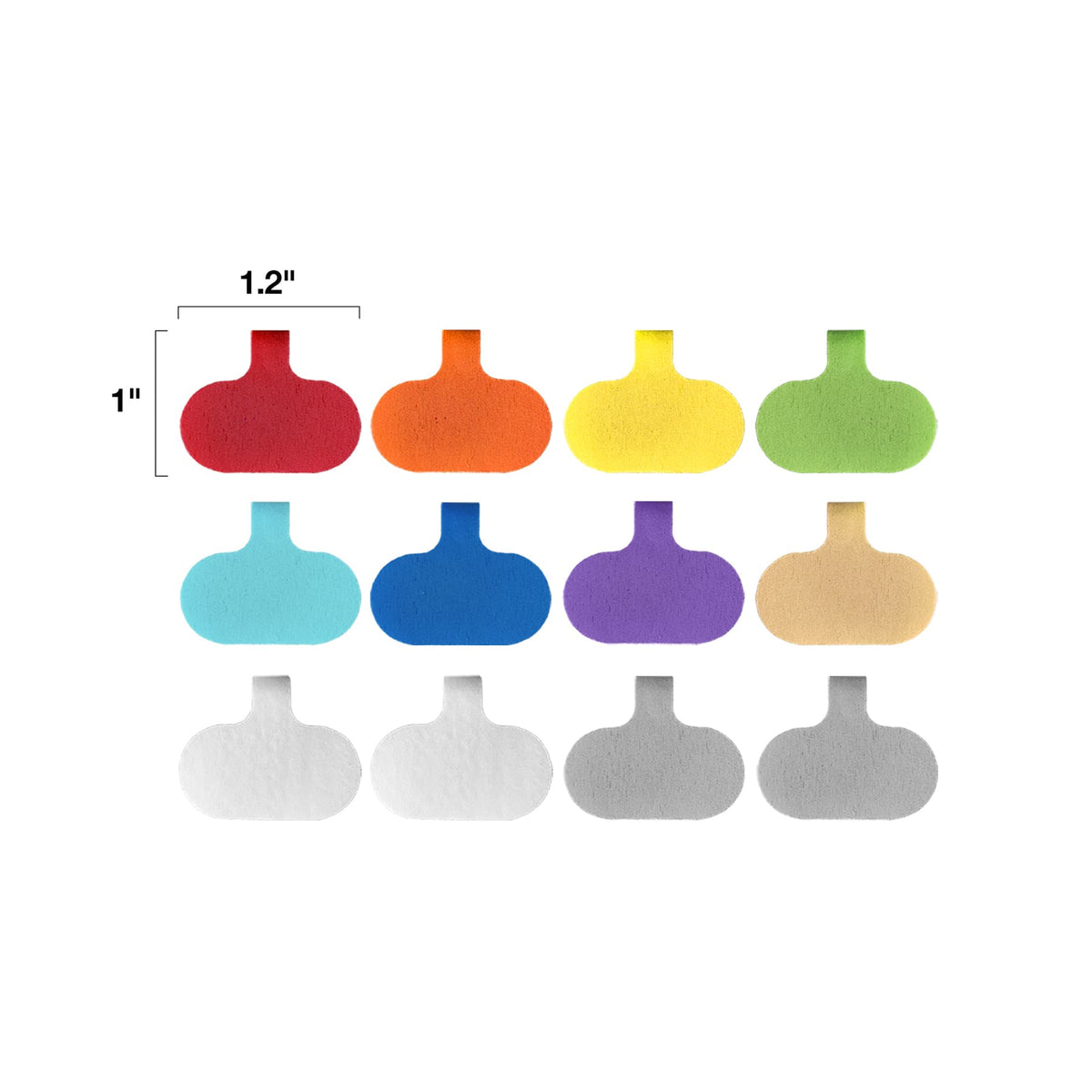 Wrap-It Storage - Cord Identification Labels (12-Pack) - Assorted Colors