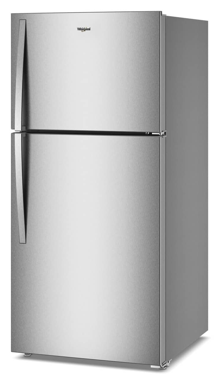 Whirlpool - 30 in. Wide 19.2 cu. ft. Top-Freezer Refrigerator with Total Coverage Cooling - Fingerprint-Resistant Stainless Finish