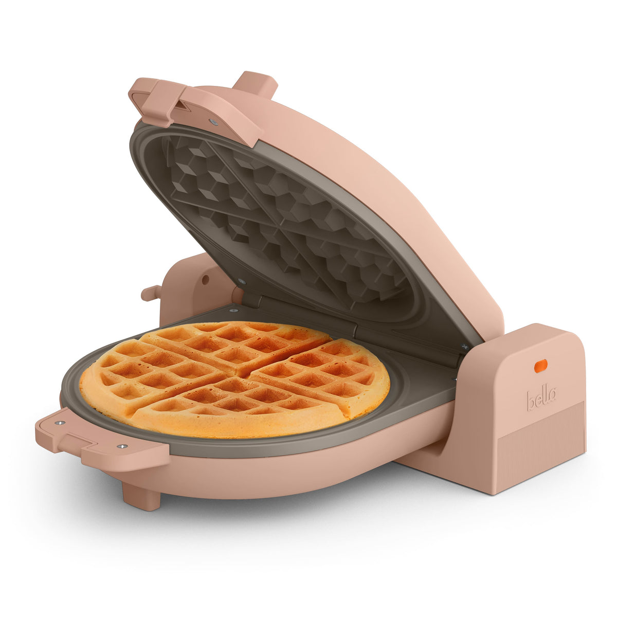 Bella - Fits-anywhere Kitchenware: Flip & Store Belgian Waffle Maker - Blossom