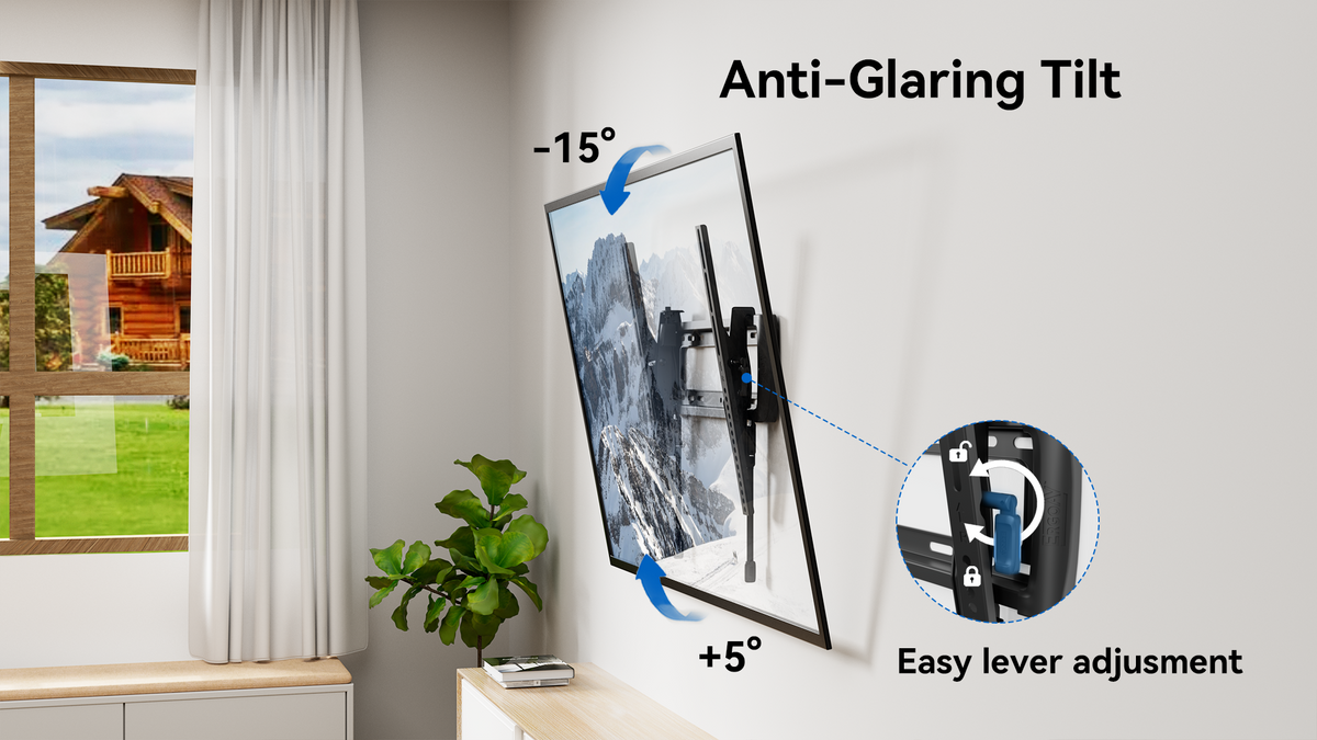 ErgoAV - 32″-65″ Tilt TV Mount - Black