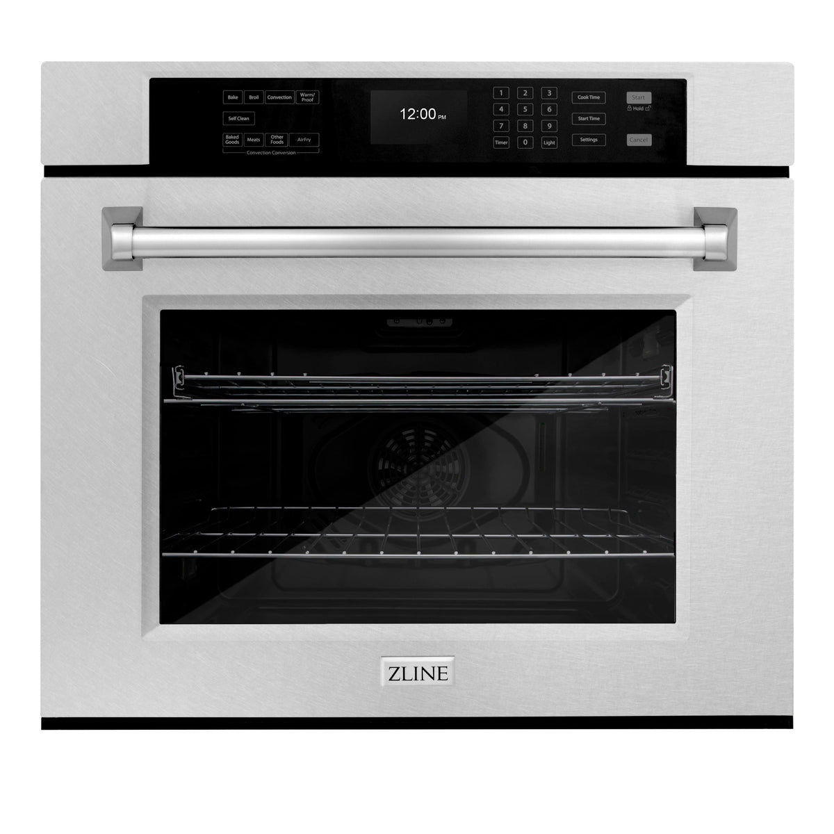 ZLINE - 30 in. True Convection Wall Oven w/ Air Fry and Self Clean - Satin Stainless Steel