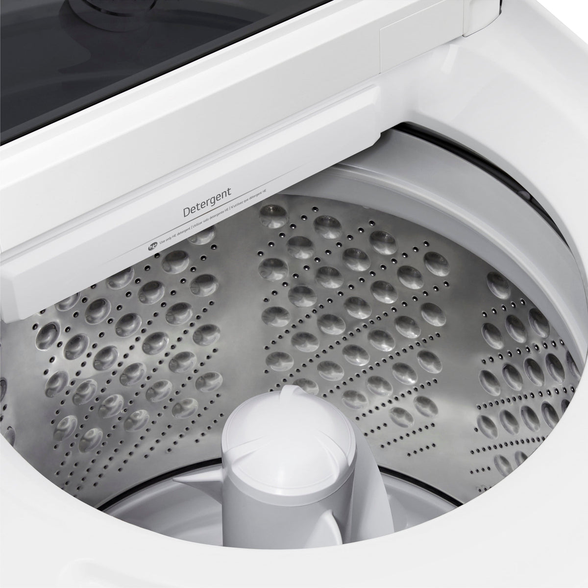 LG - 4.8 Cu. Ft. High-Efficiency Smart Top Load Washer with EasyUnload - Alpine White