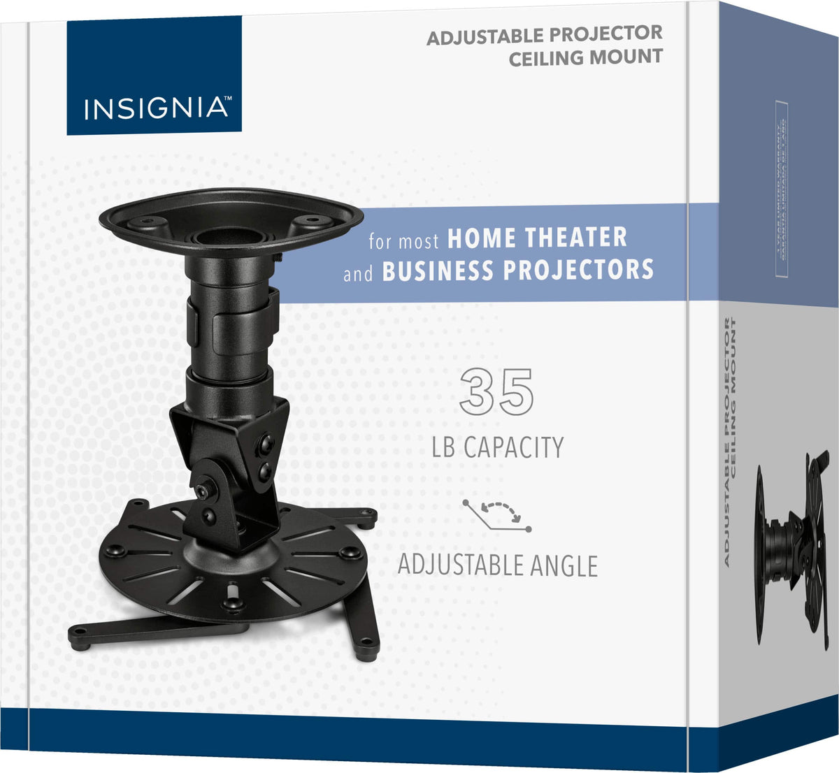 Insignia™ - Universal Projector Ceiling Mount - Black