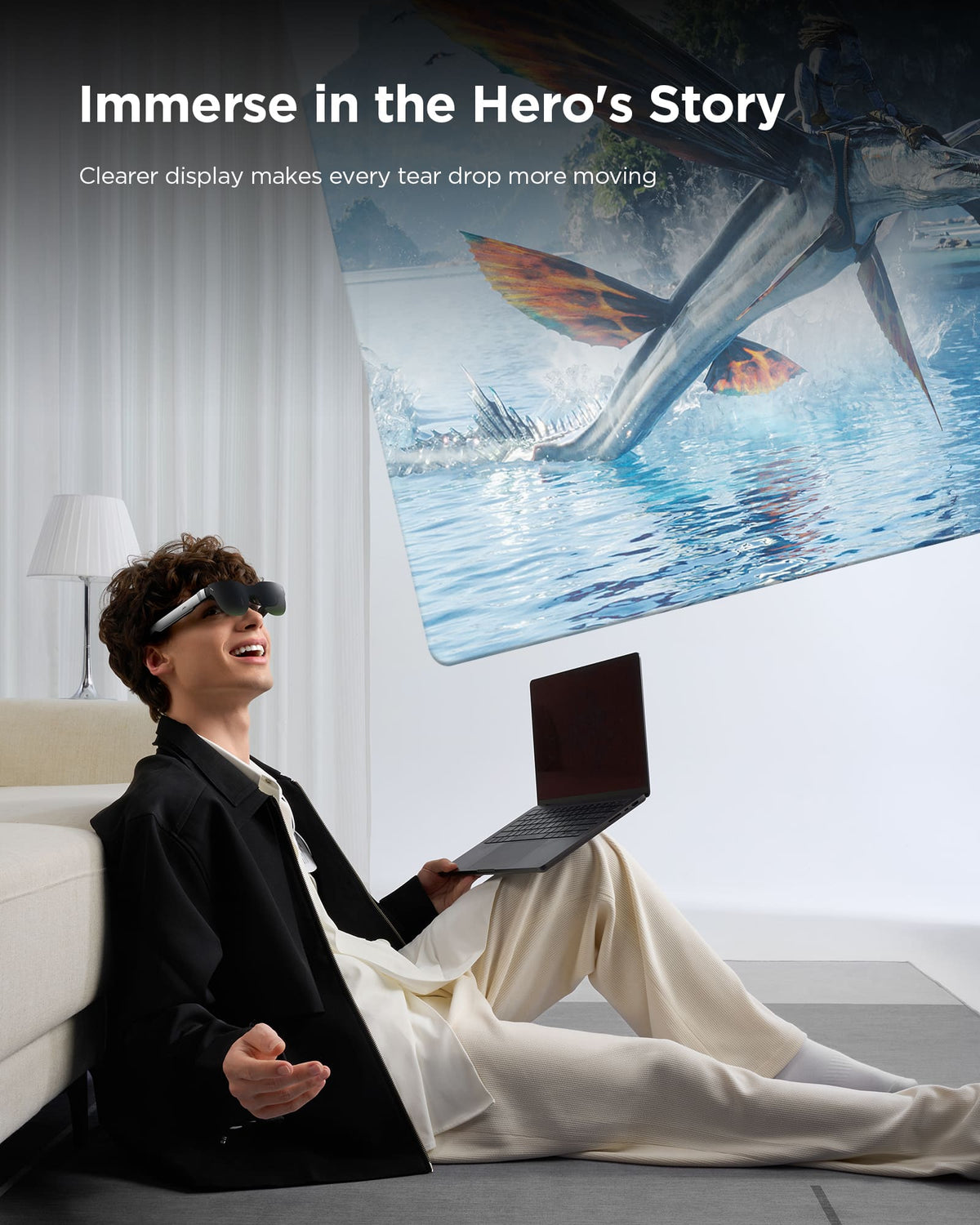 RayNeo - USB to Glasses and Charging Adapter - Black