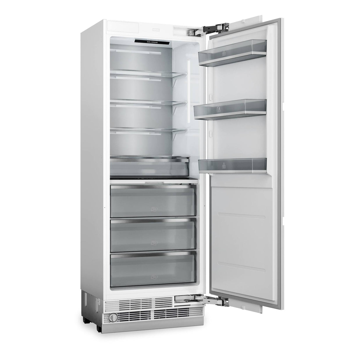 Thor Kitchen - 30 in. Wide 16.6-Cu. Ft. Built In Column Refrigerator - Custom Panel Ready - White