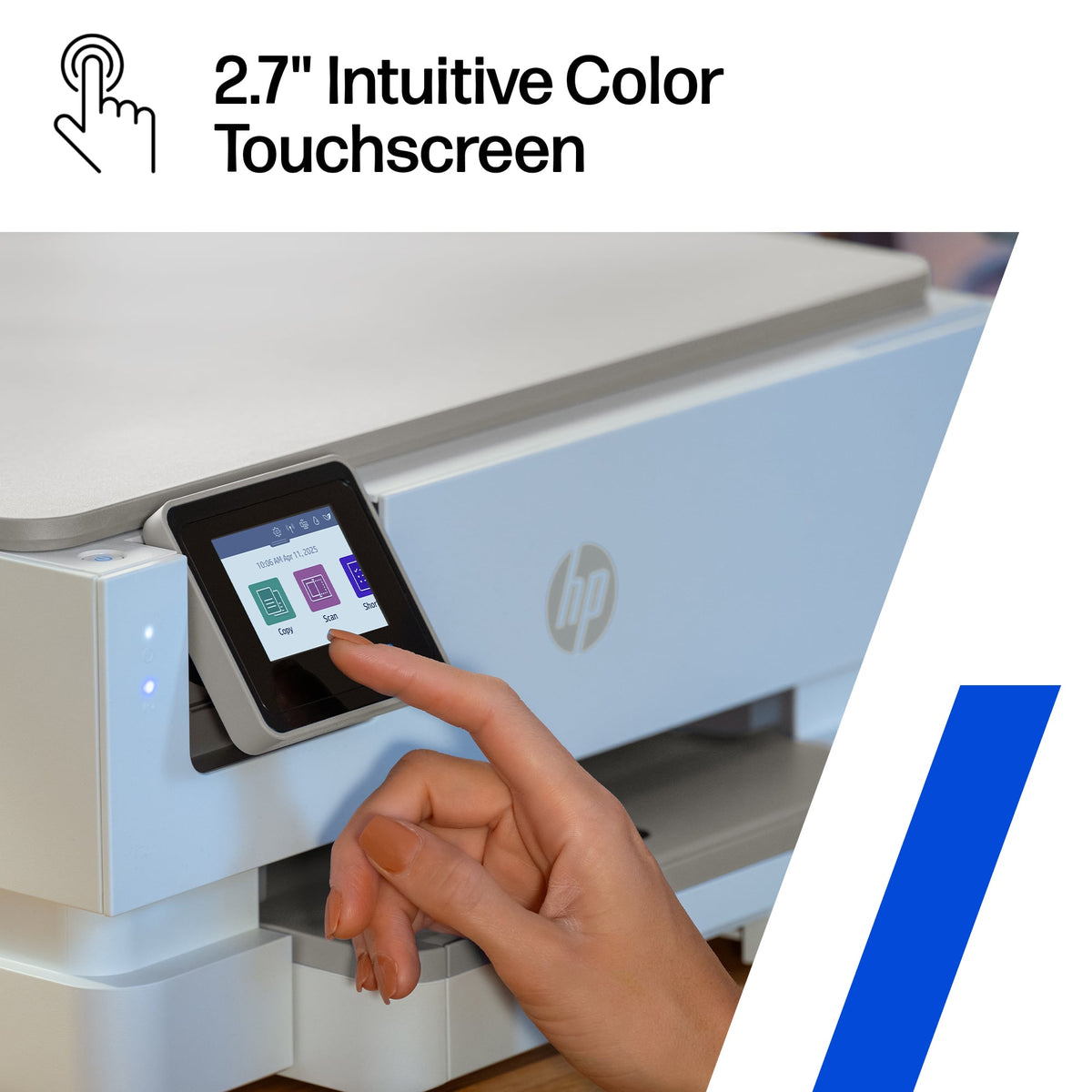 HP - Envy Photo 7275 Wireless AI-Enabled All-in-One Inkjet Printer w/ 3 Months Instant Ink - White