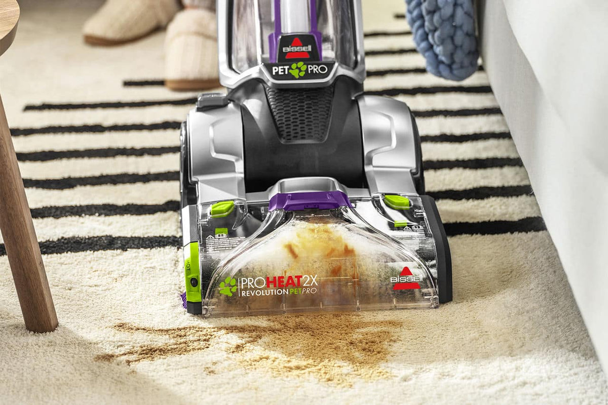 BISSELL - ProHeat 2X Revolution Pet Pro Plus Corded Upright Carpet Deep Cleaner - silver/purple