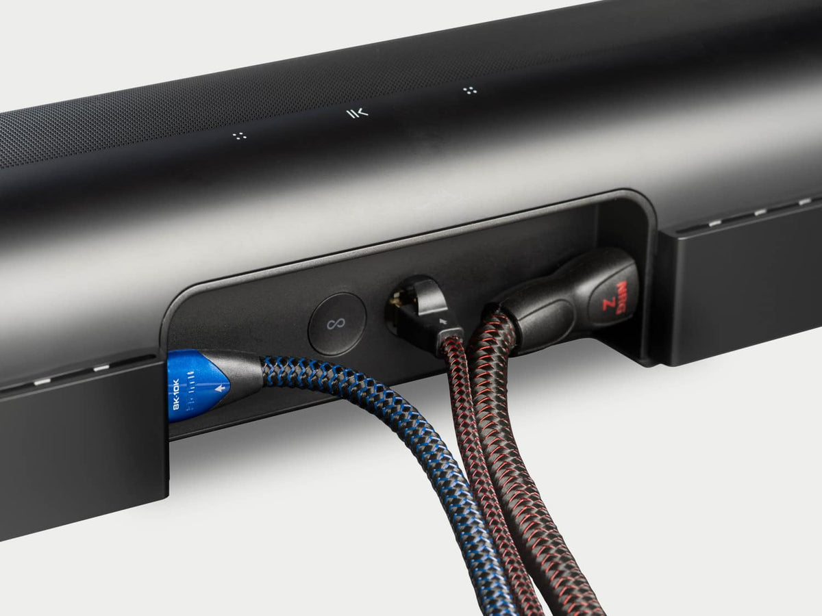 AudioQuest - Cinnamon RJ/E 39.4' Digital Ethernet Cable with RJ45 to RJ45 Connectors - Black/Red Stripes