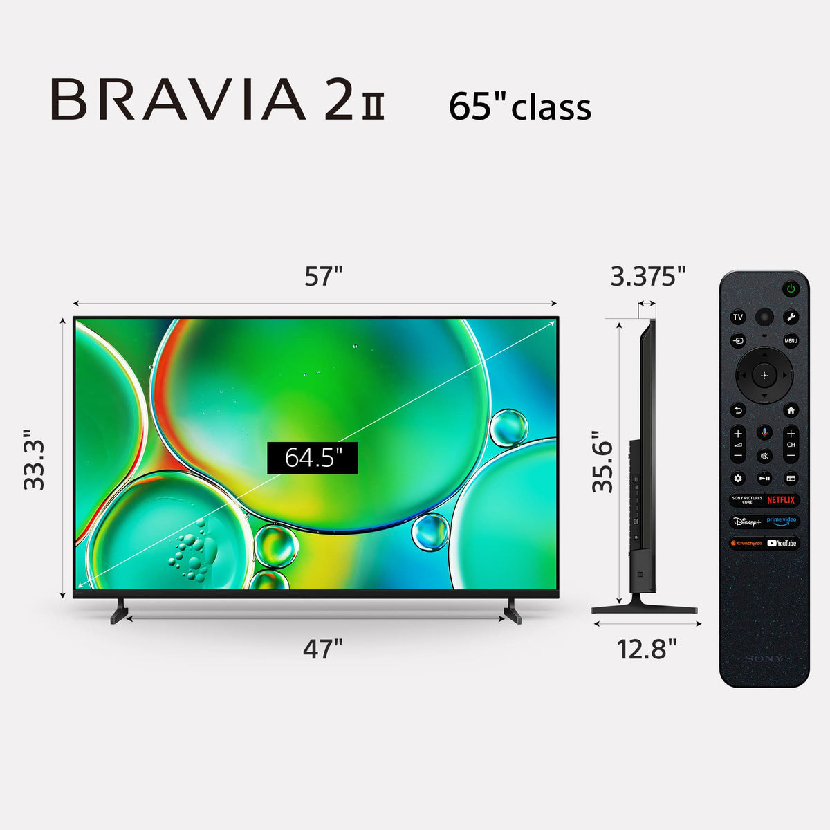 Sony - 65" Class BRAVIA 2 II LED 4K UHD Smart Google TV (2025)