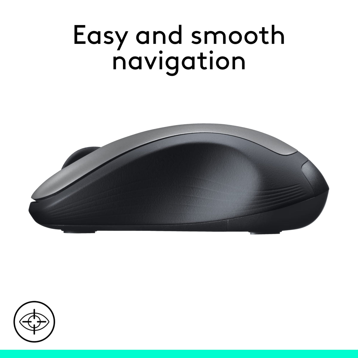 Logitech - M310 Wireless Optical Ambidextrous Mouse - Wireless - Silver