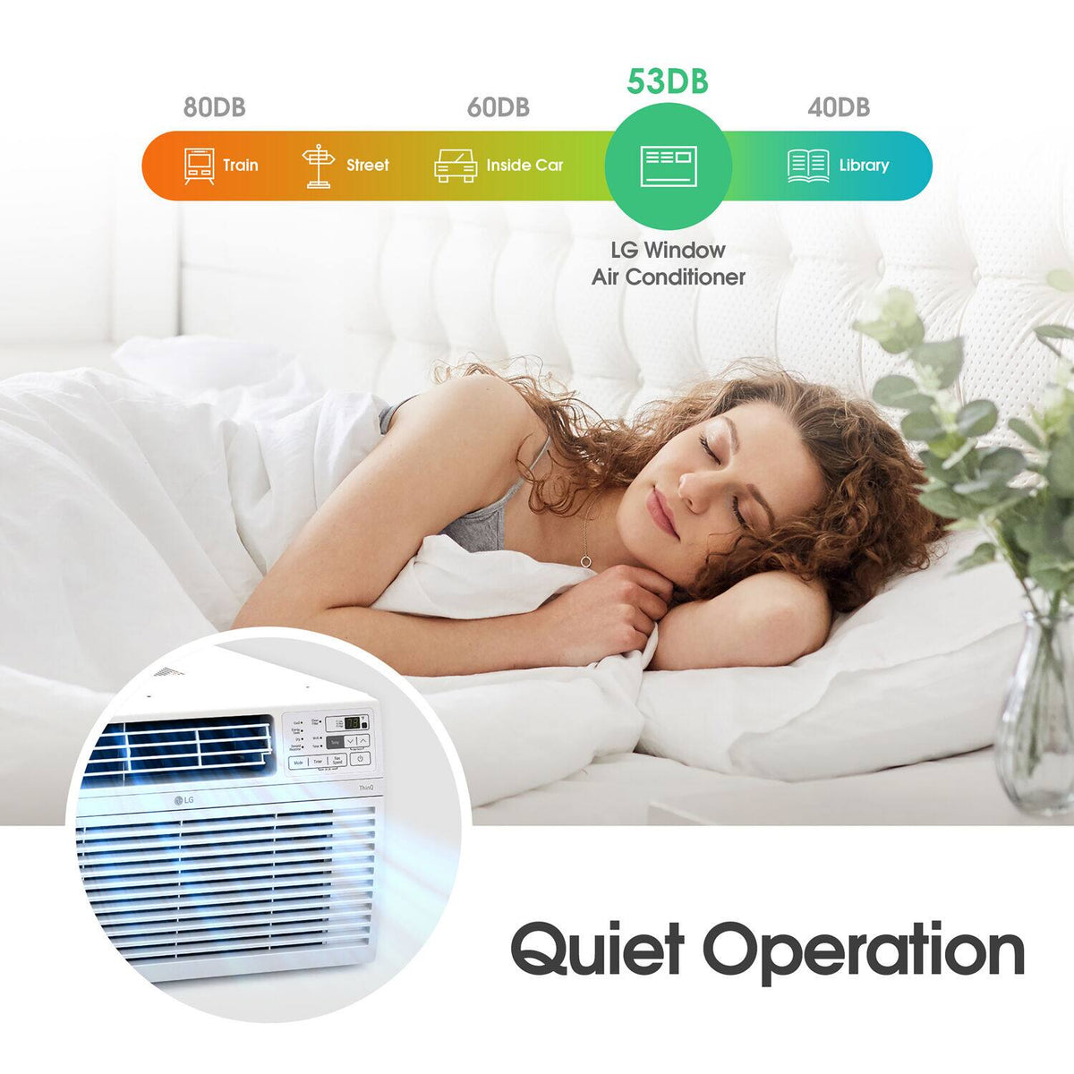 LG - 800 Sq. Ft. 14,000 BTU Window Air Conditioner - White