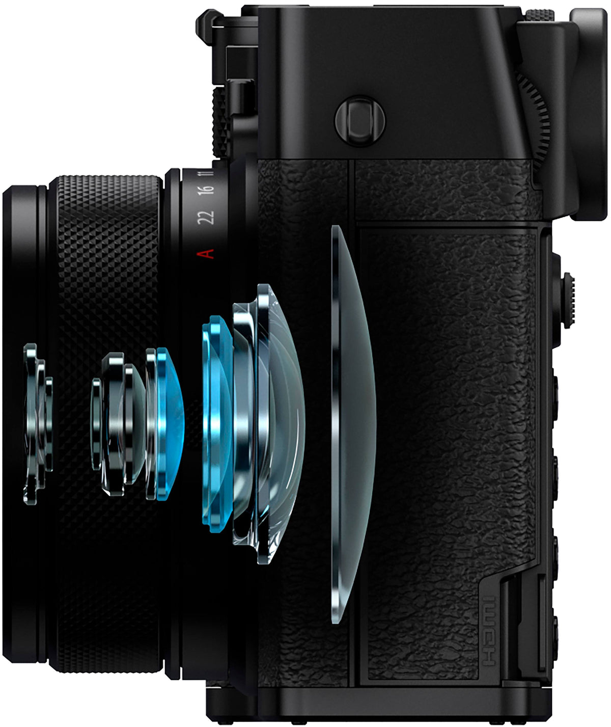 Fujifilm - GFX100RF Mirrorless Camera (Body Only) - Black