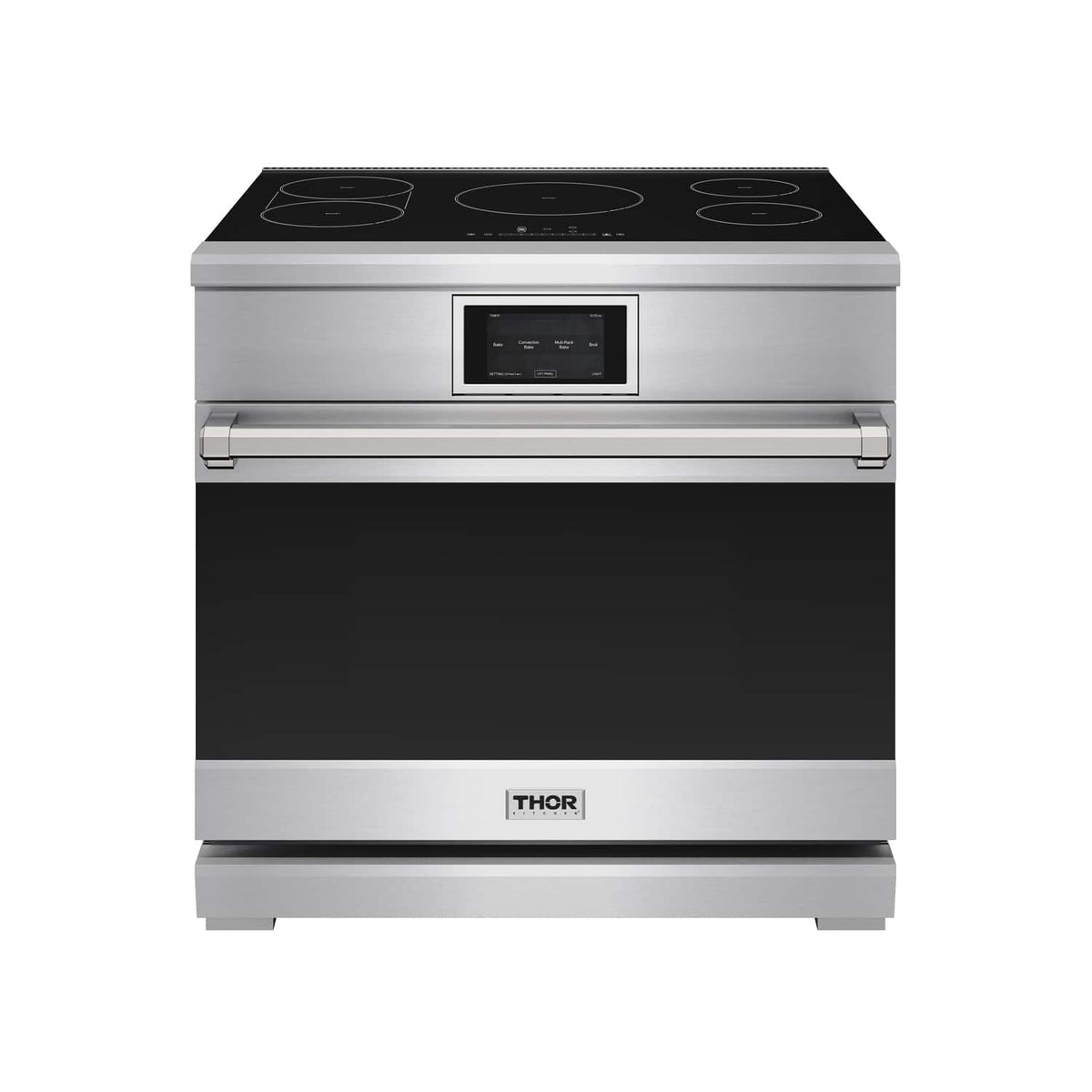 Thor Kitchen - 6 Cu Ft. Freestanding Induction Range with Air Fry - Stainless Steel