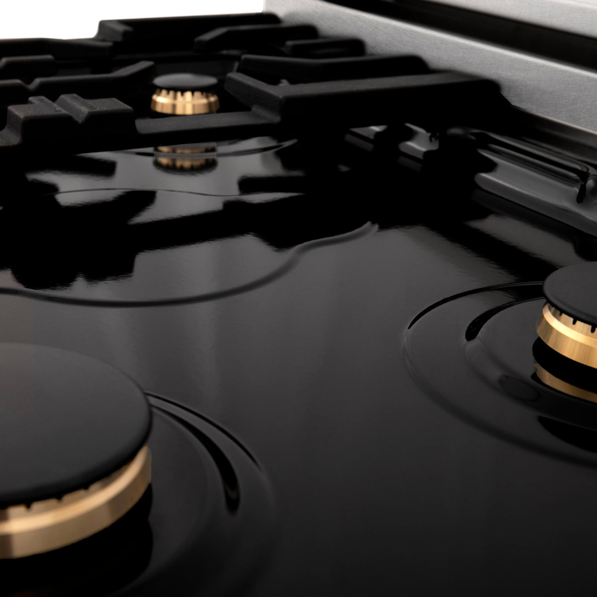 ZLINE - 30 in. Wide 4 Burner Autograph Legacy Dual Fuel Range in Satin Steel w/ White & Black Accents (RASZ-WM-30-MB) - Stainless Steel