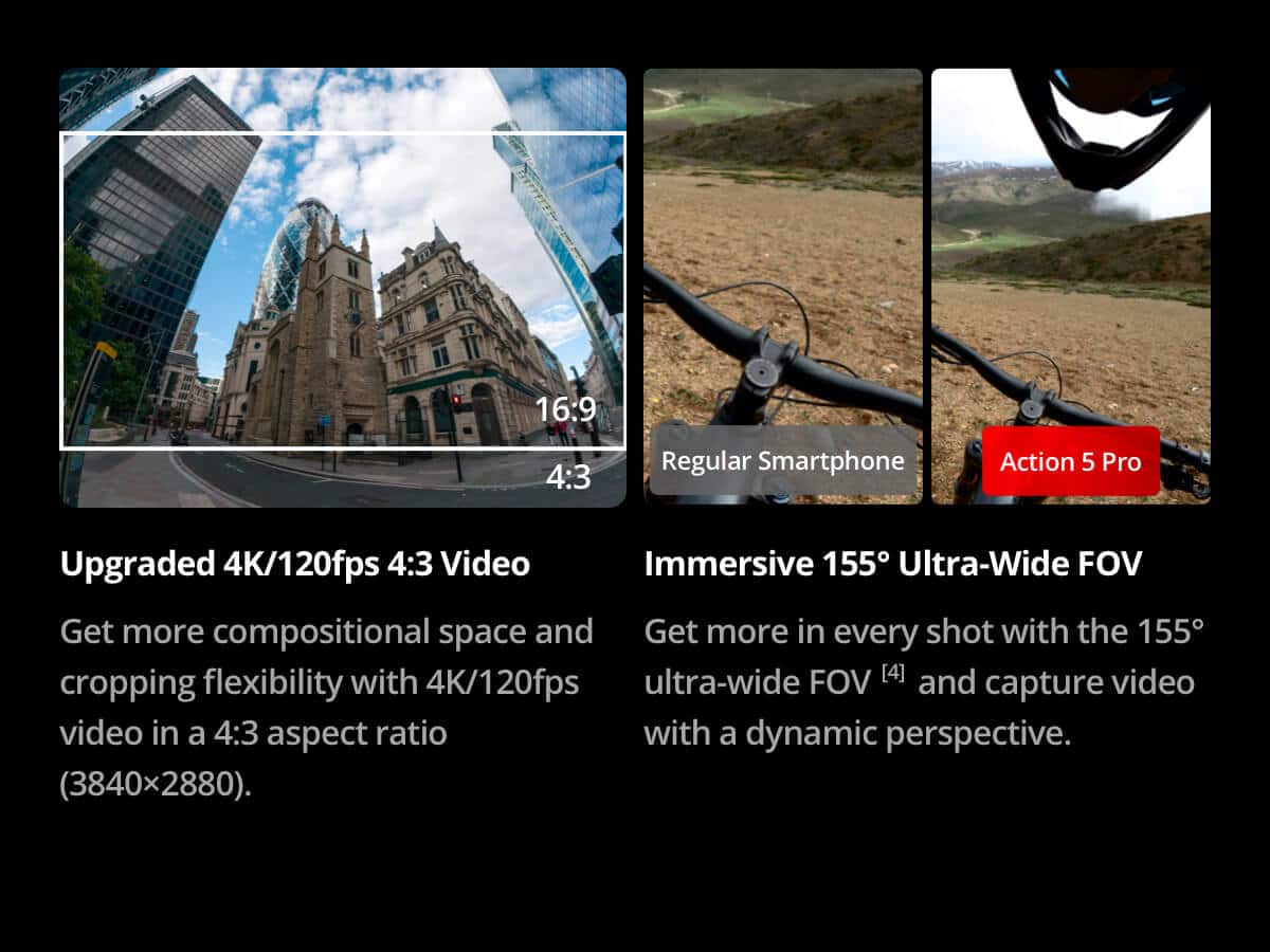 DJI - Osmo Action 5 Pro 4K Action Camera Standard Bundle - Black