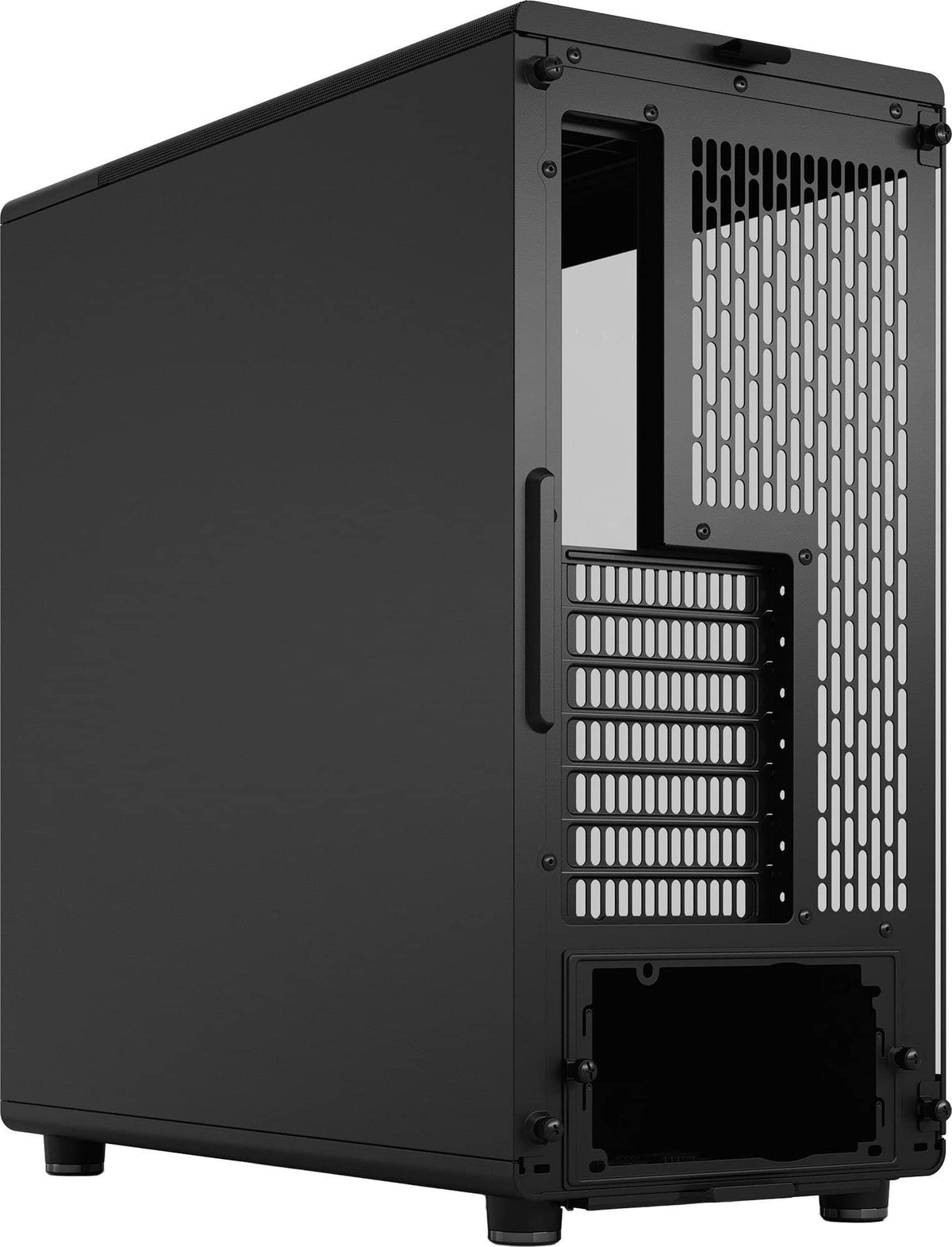 Fractal Design - North Momentum Edition Black E-ATX Chassis with Blackened Oak Front and TG Side Panel Mid Tower PC Case - Black