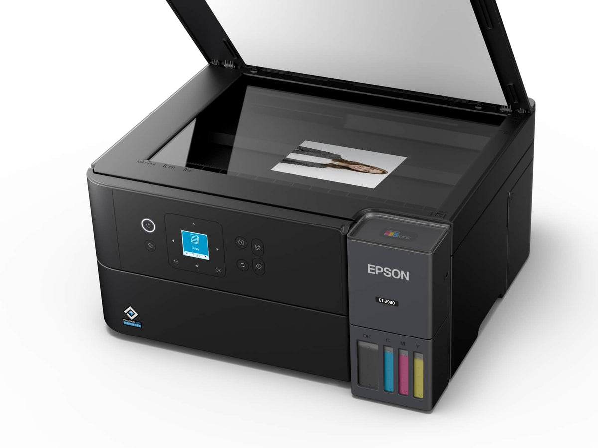 Epson - EcoTank ET-2980 Wireless All-in-One Color Supertank Inkjet Printer - Black