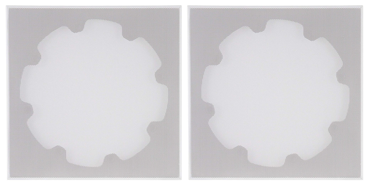 Sonance - XPC-8SQ-T - Visual Experience Extreme 8" Large Micro-Trim Square Adapter with Grille (2-Pack) - Paintable White