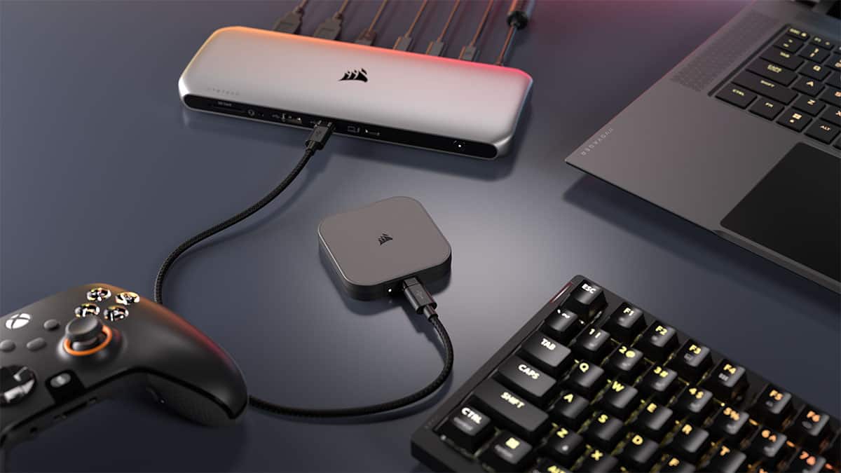 CORSAIR - EX400U USB4 2TB External Portable SSD - Gray