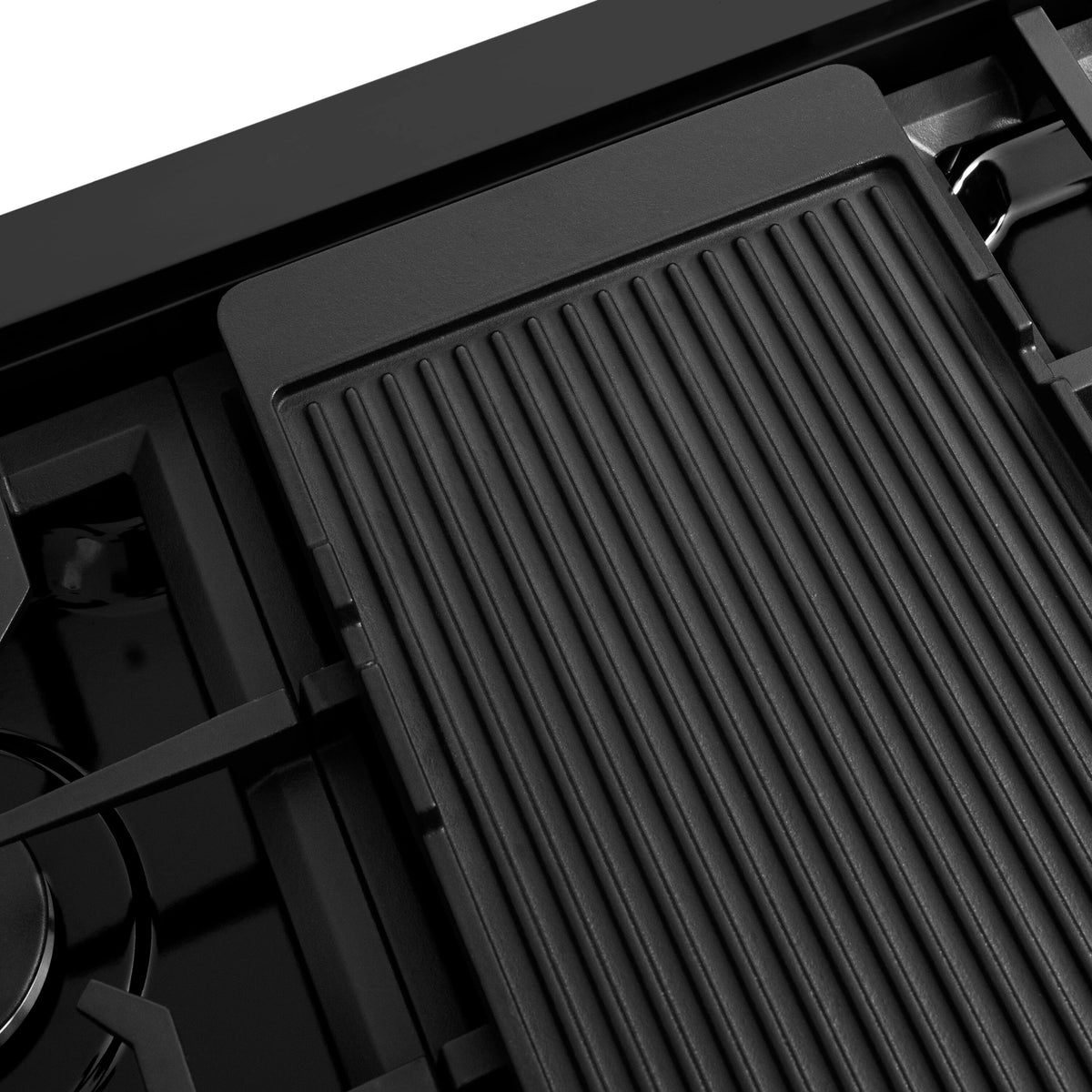 ZLINE - 48 in. Wide 8 Burner Paramount Gas Rangetop (SRTB-48) - Black Stainless Steel