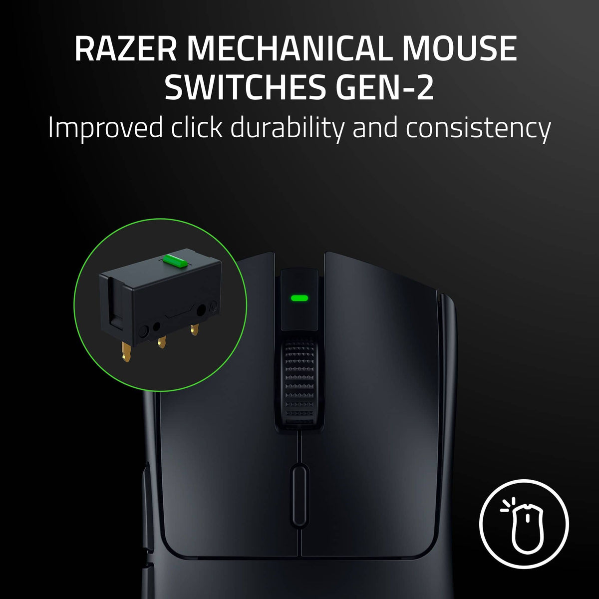Razer - Viper V3 HyperSpeed Lightweight Optical Gaming Mouse with 280 Hour Battery Life - Wireless - Black