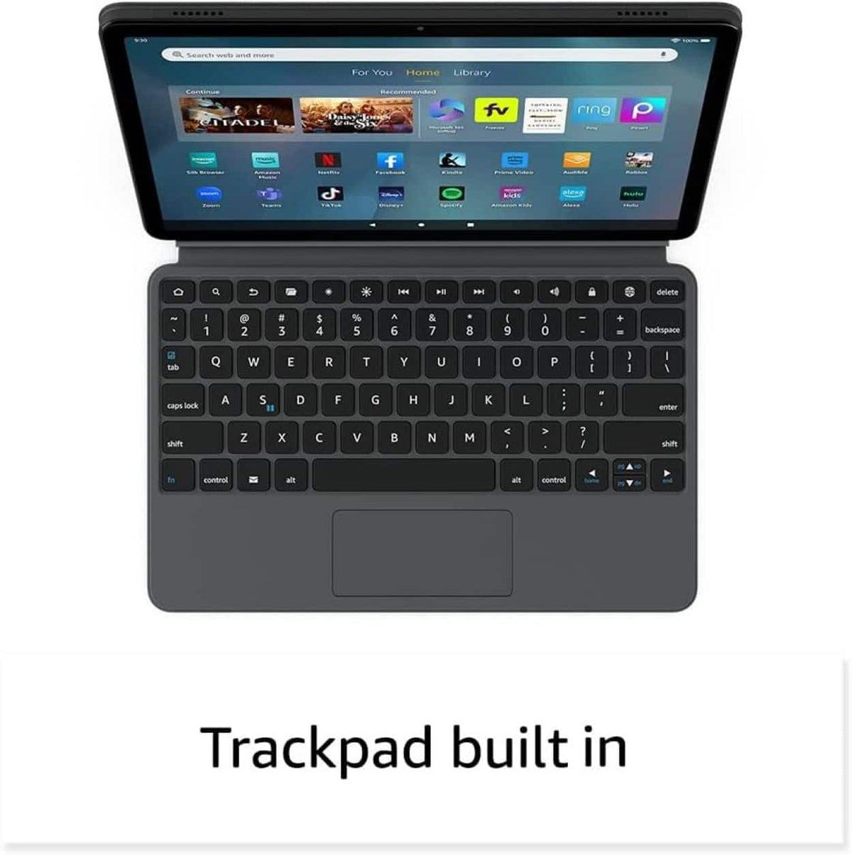 Amazon - Fire Max 11 Keyboard Case (2023 release) - Gray
