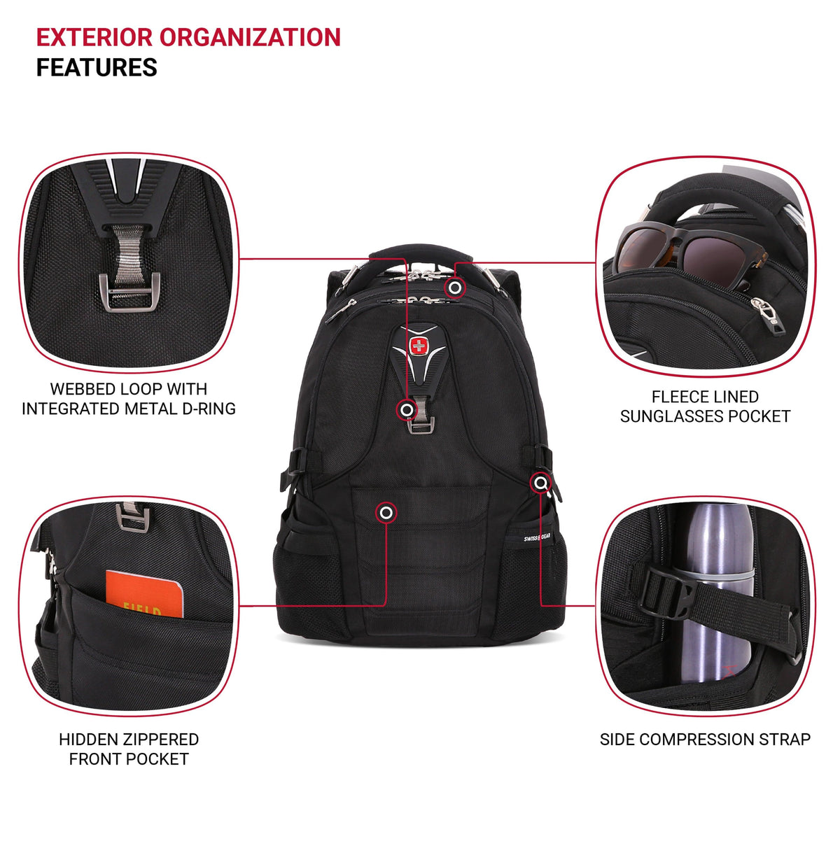 SwissGear - ScanSmart Laptop Backpack - Black