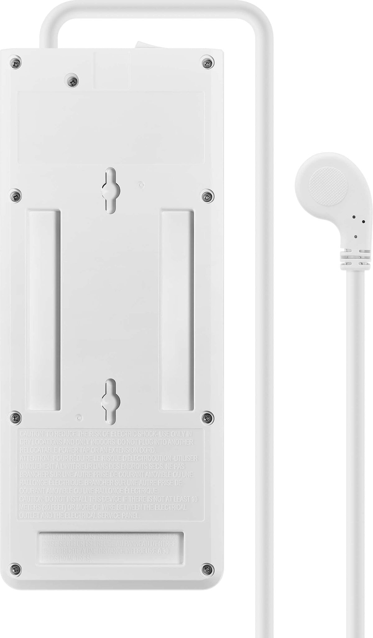 Insignia™ - 10-Outlet / 2-USB-C / 1-USB 2,400 Joules Surge Protector Strip with 6 ft. Power Cord - White