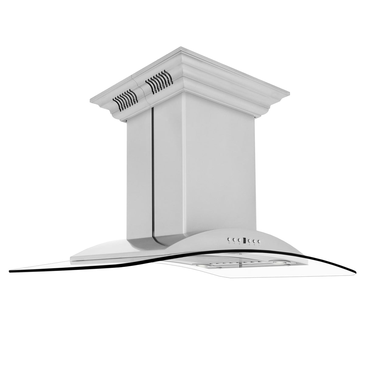 ZLINE - 36 inches - Externally Vented - Island Range Hood - Stainless Steel