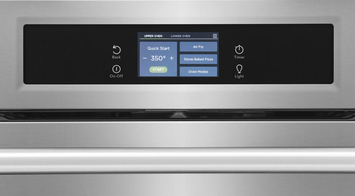 Frigidaire - Professional 30" Built-In Double Wall oven with Total Convection and Stone-Baked Pizza Mode - Stainless Steel