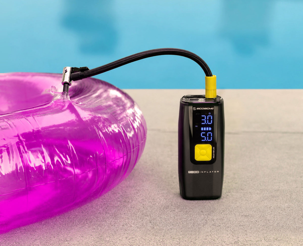 Scosche - Portable Inflator and Power Bank - Black