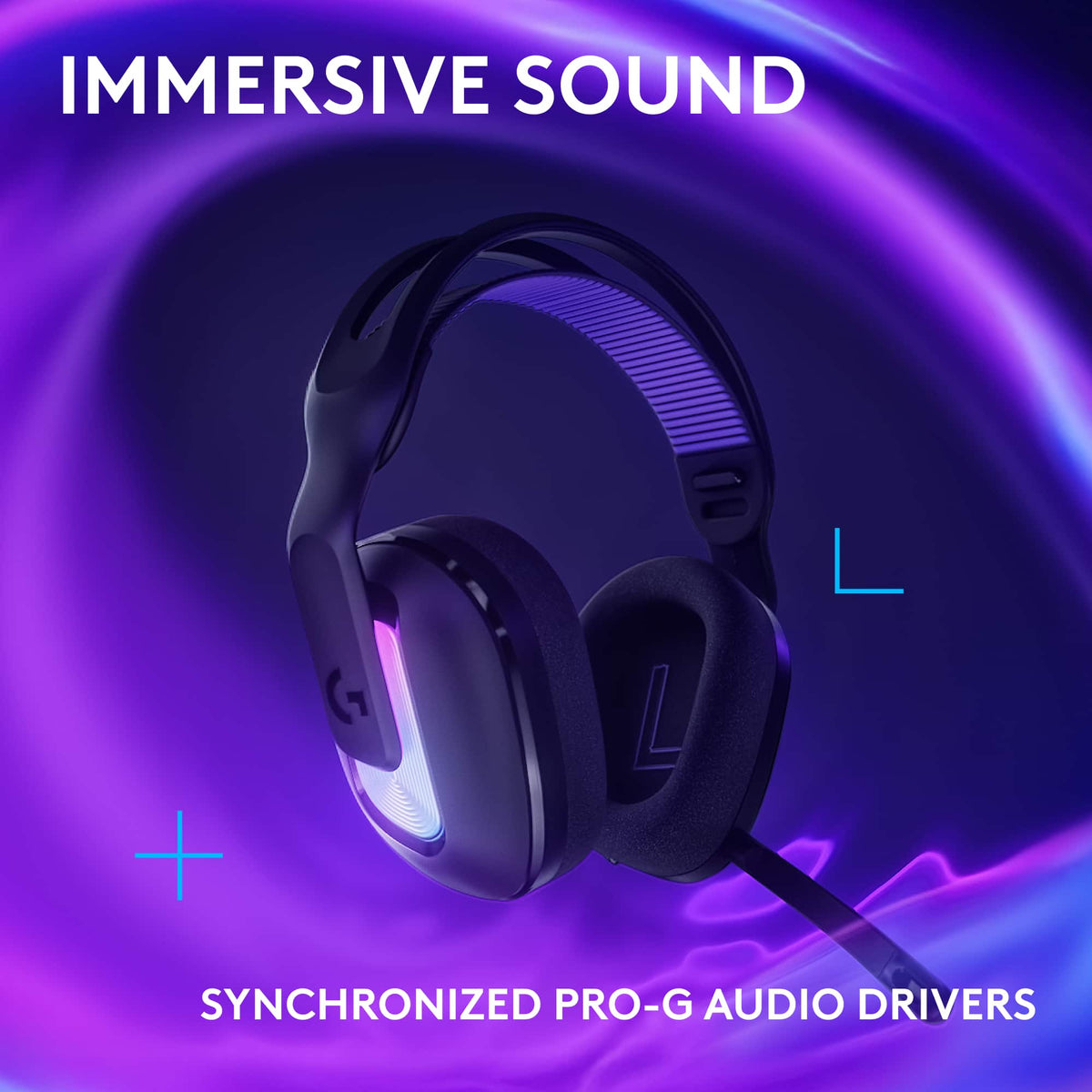 Logitech - G522 LIGHTSPEED Wireless Bluetooth Over-the-Ear Gaming Headset for Windows - Black