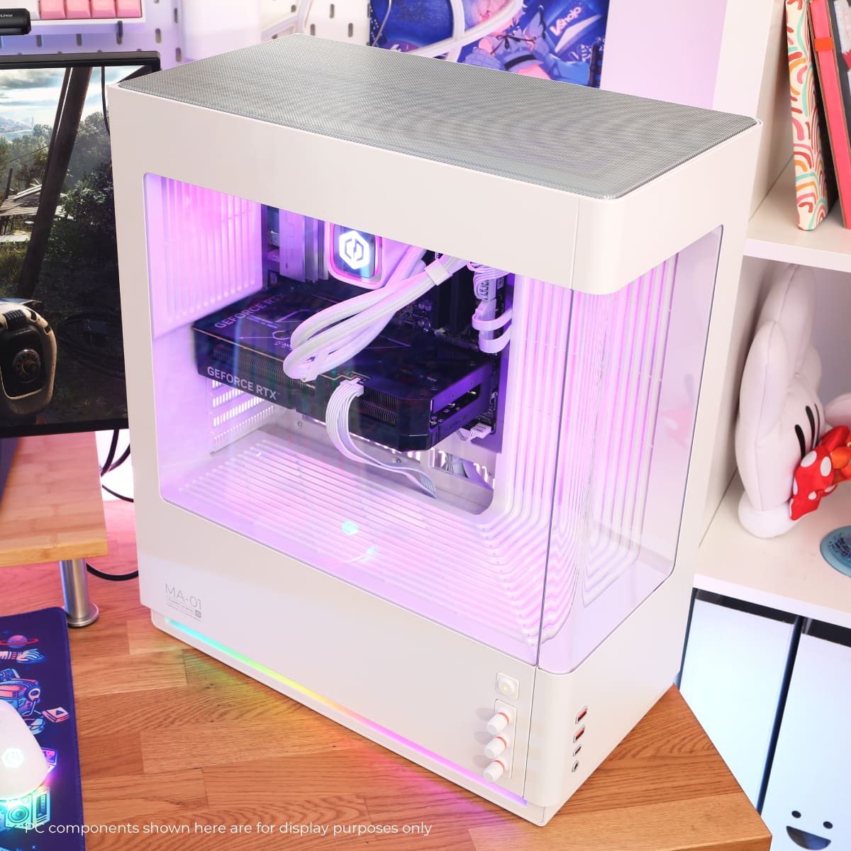 CyberPowerPC - Gaming Desktop - AMD Ryzen 7 9700F - NVIDIA GeForce RTX 5070 12GB - 32GB DDR5 - 1TB PCIe 4.0 SSD Storage - White