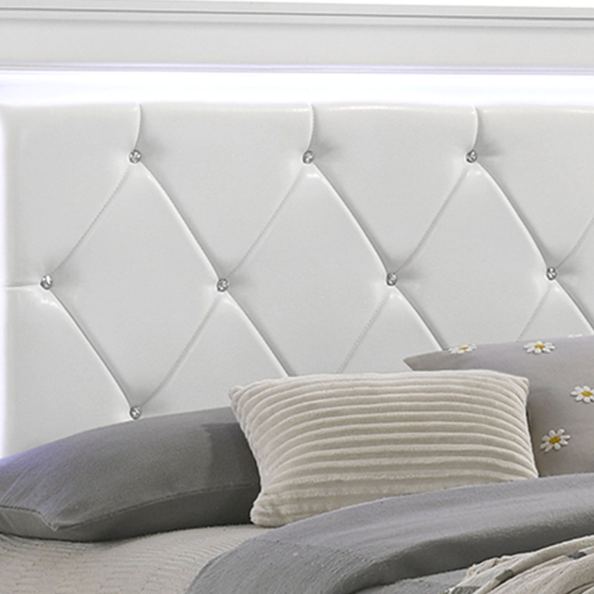 Blaze - Cama con cabecero LED