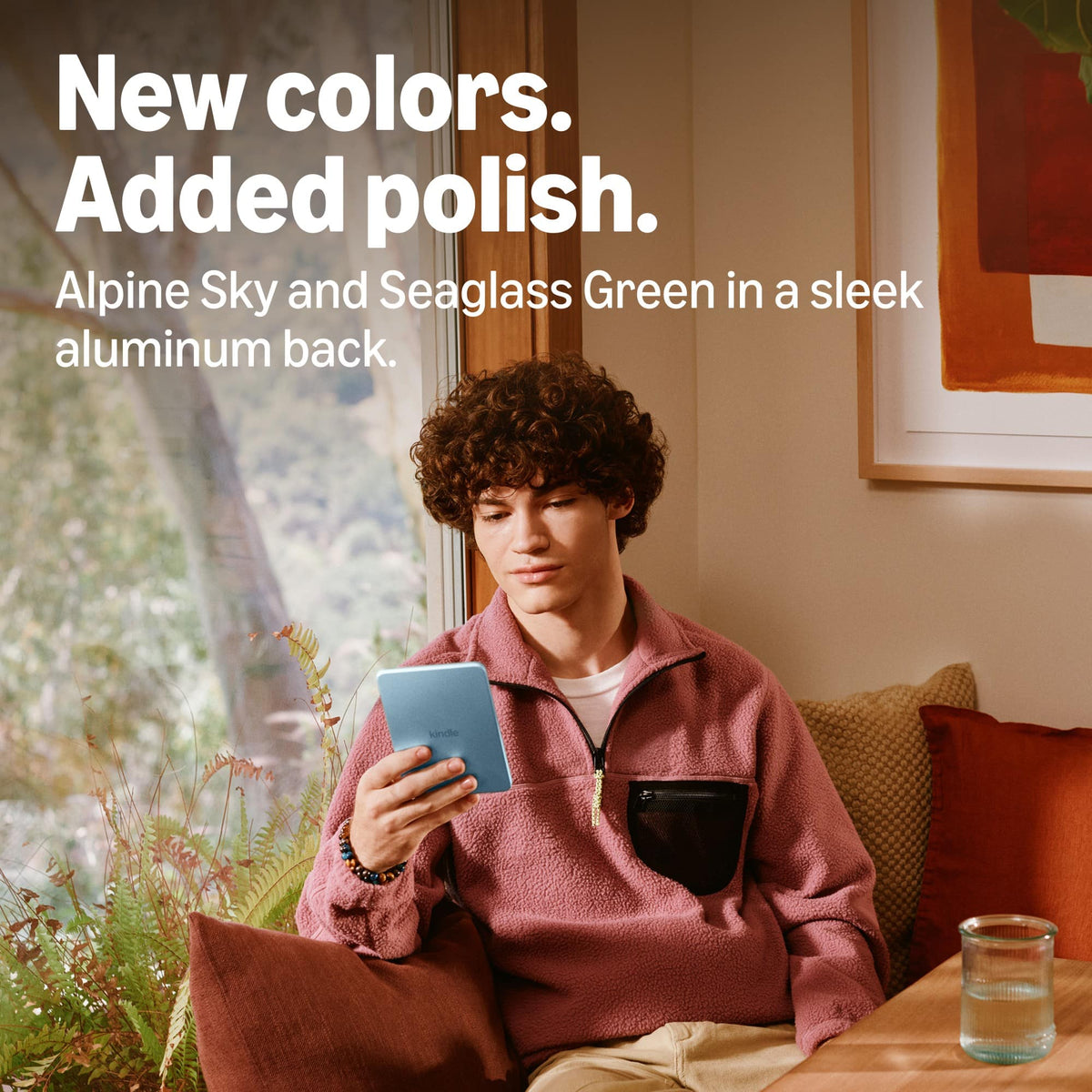 Amazon - Kindle 32GB (newest model), Thinner, new aluminum design, 6" display, No ads - 2026 - Alpine Sky