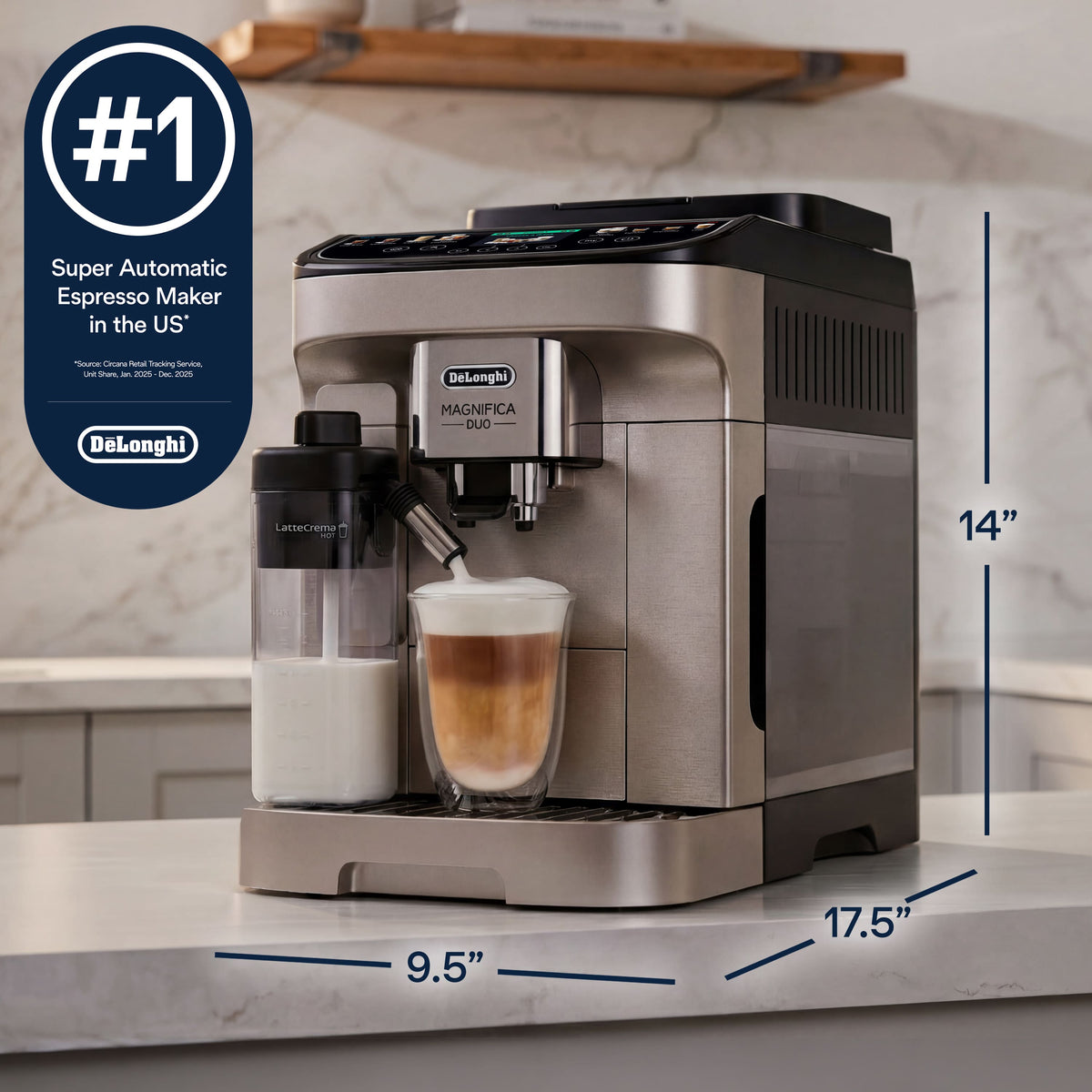 De'Longhi - Magnifica Duo - Silver