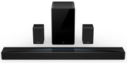 TCL - Q85H Q Class 7.1.4 Channel Sound Bar with Dolby Atmos, Wireless Subwoofer, and Wireless Surround Speakers - Black