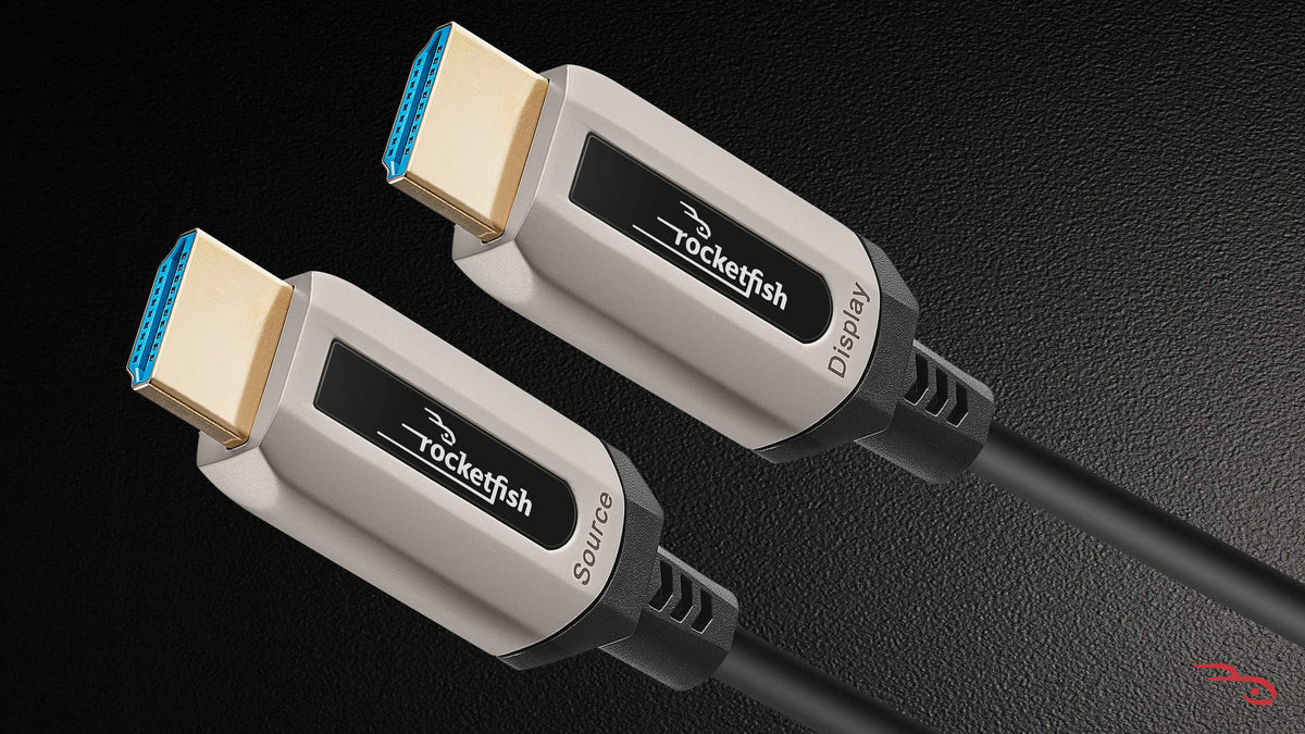 Rocketfish™ - 50' 4K UltraHD In-Wall Rated Fiber Optic HDMI Cable with HDR Support - Black