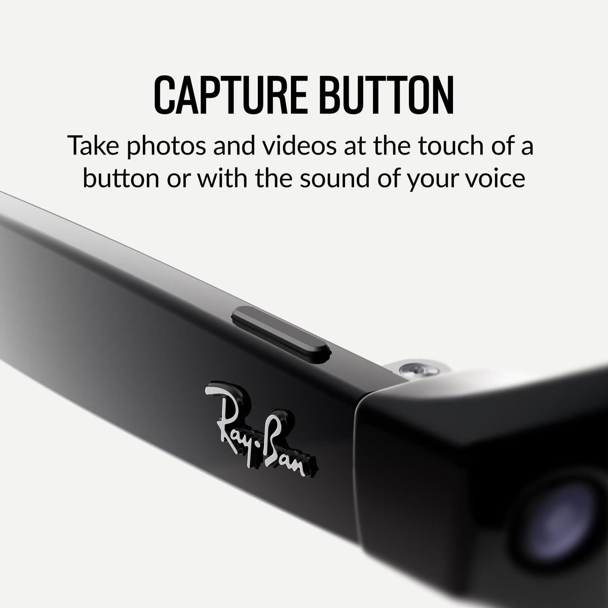 Ray-Ban Meta - Wayfarer (Gen 1) - 12 MP camera — Open Ear Speakers — Meta AI - Polarized Gradient Graphite Lenses - Matte Black