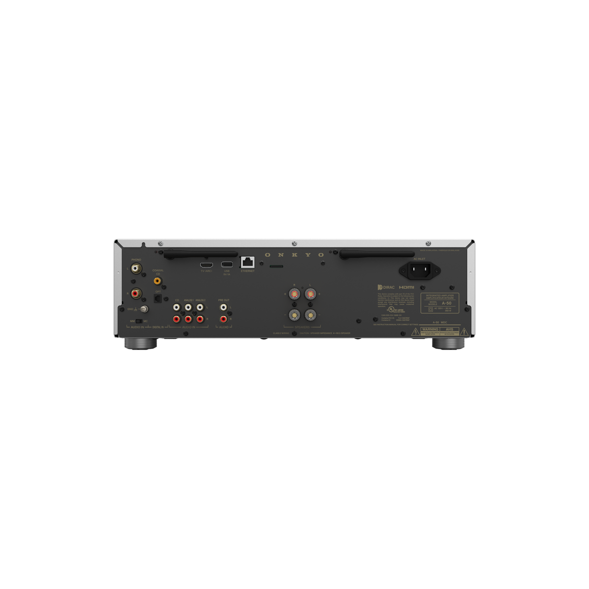 Onkyo - A-50 Network Integrated Amplifier - Silver