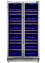 Forno Appliances - Vernazza 166-Bottle Dual Zone Wine Cellar - Stainless Steel