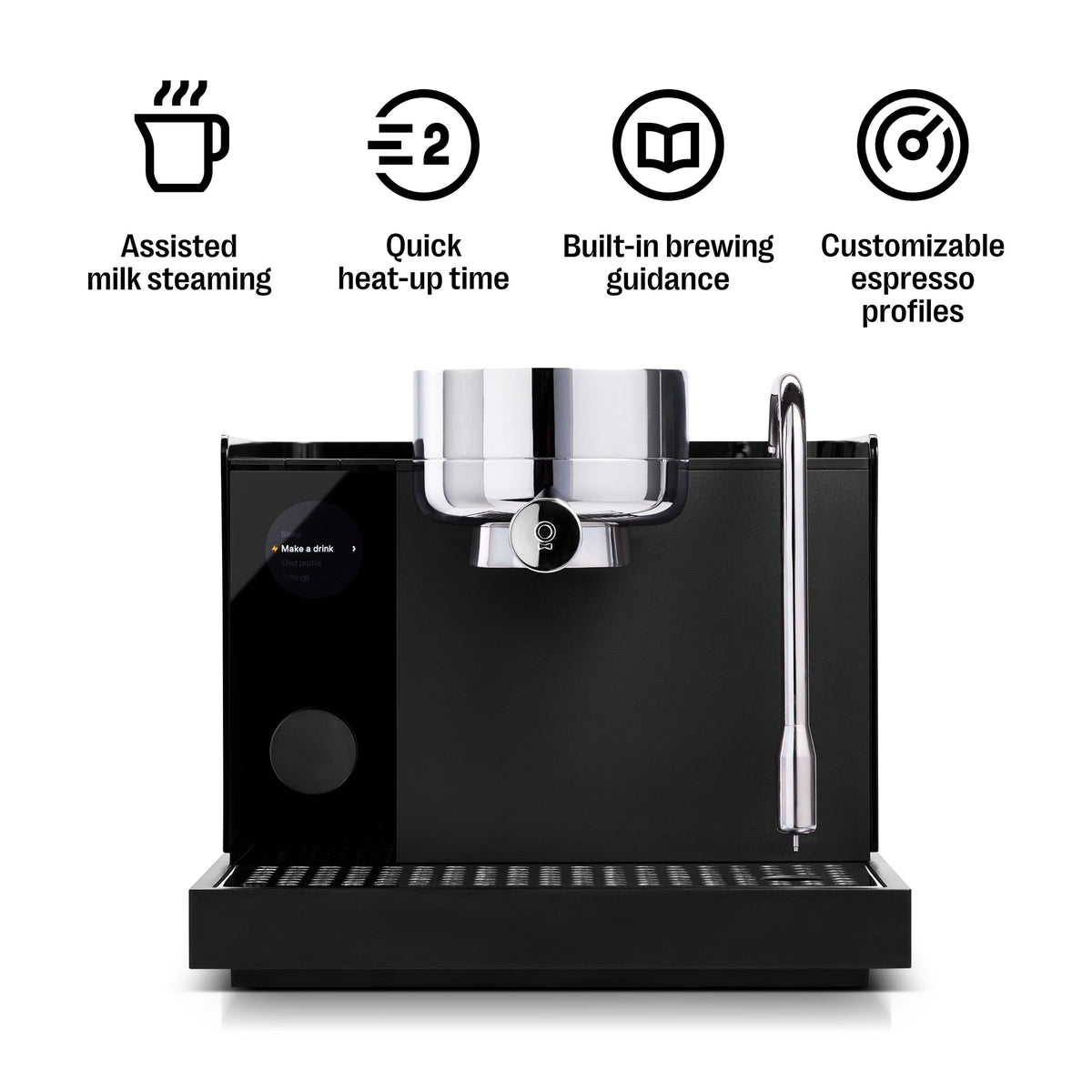 Fellow - Espresso Series 1 Semi-Automatic Espresso Machine with up to 9 bars of pressure and custom roast profiles - Black