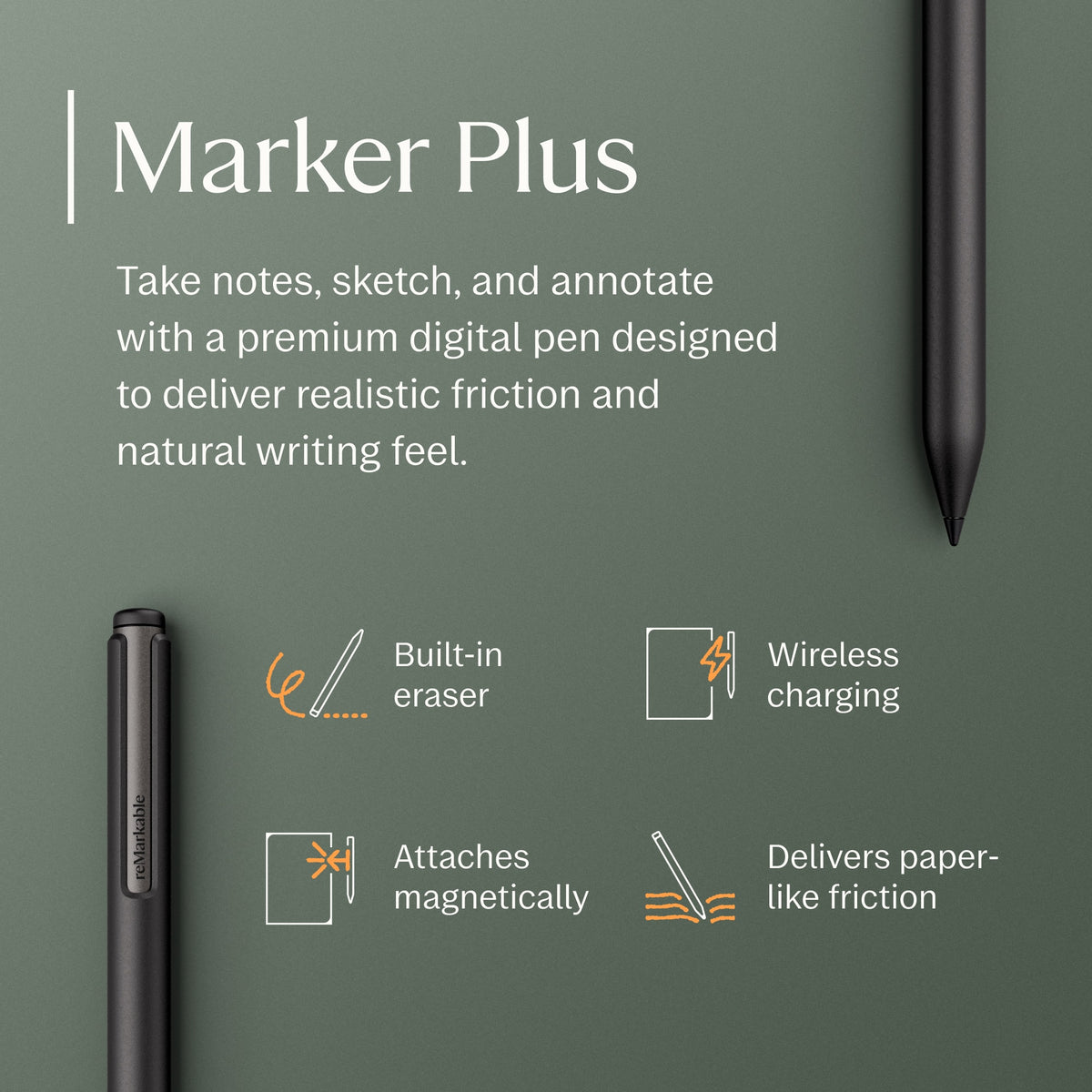 reMarkable - Paper Pro Move - 7.3" Paper Tablet with Marker Plus - Silver