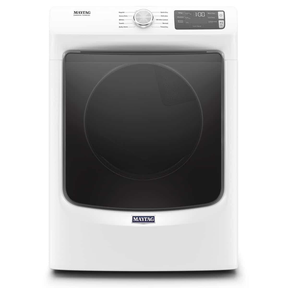 Maytag - 7.3 Cu. Ft. Stackable Gas Dryer with Extra Power Button - White