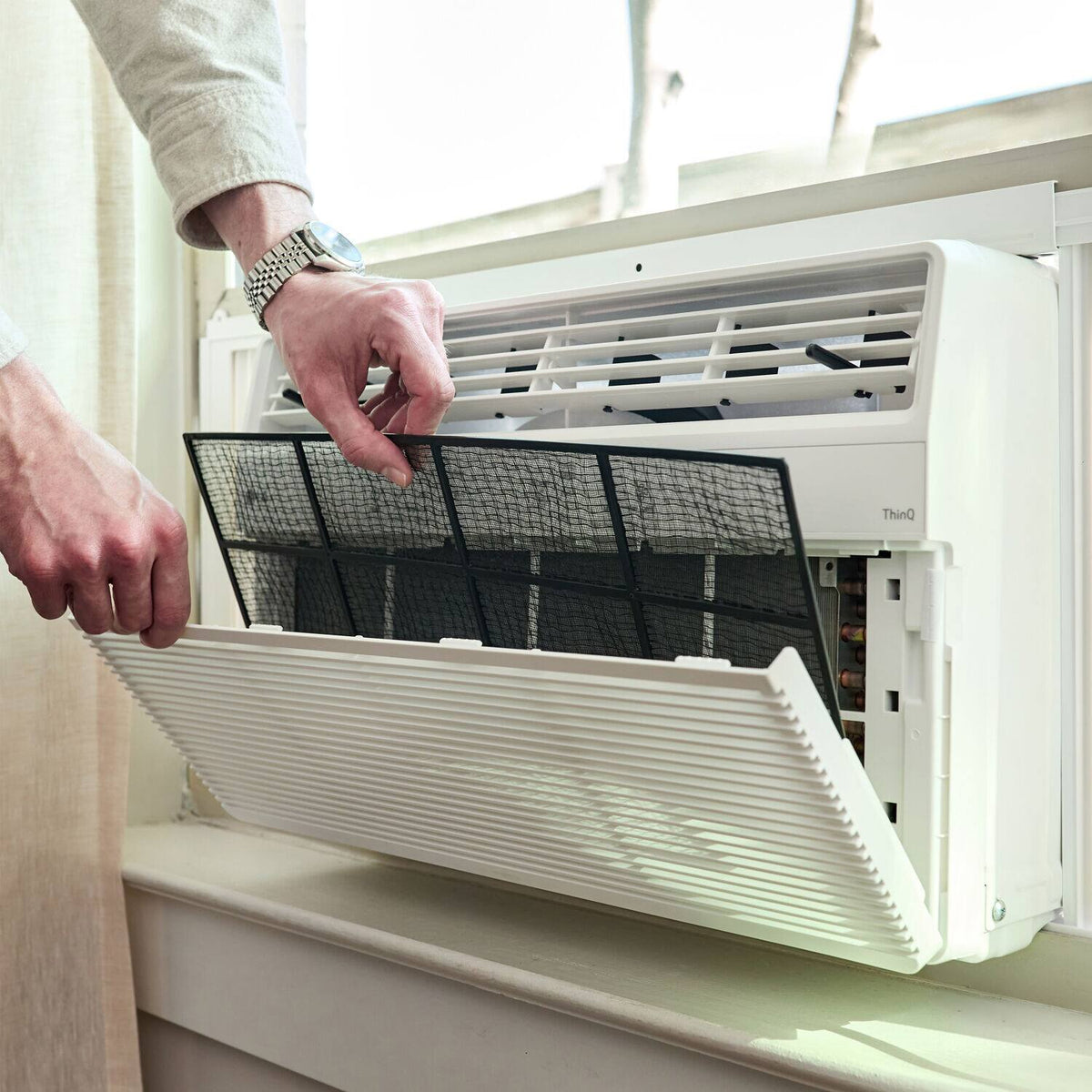 LG - 150 Sq. Ft. 5,000 BTU Window Air Conditioner - White