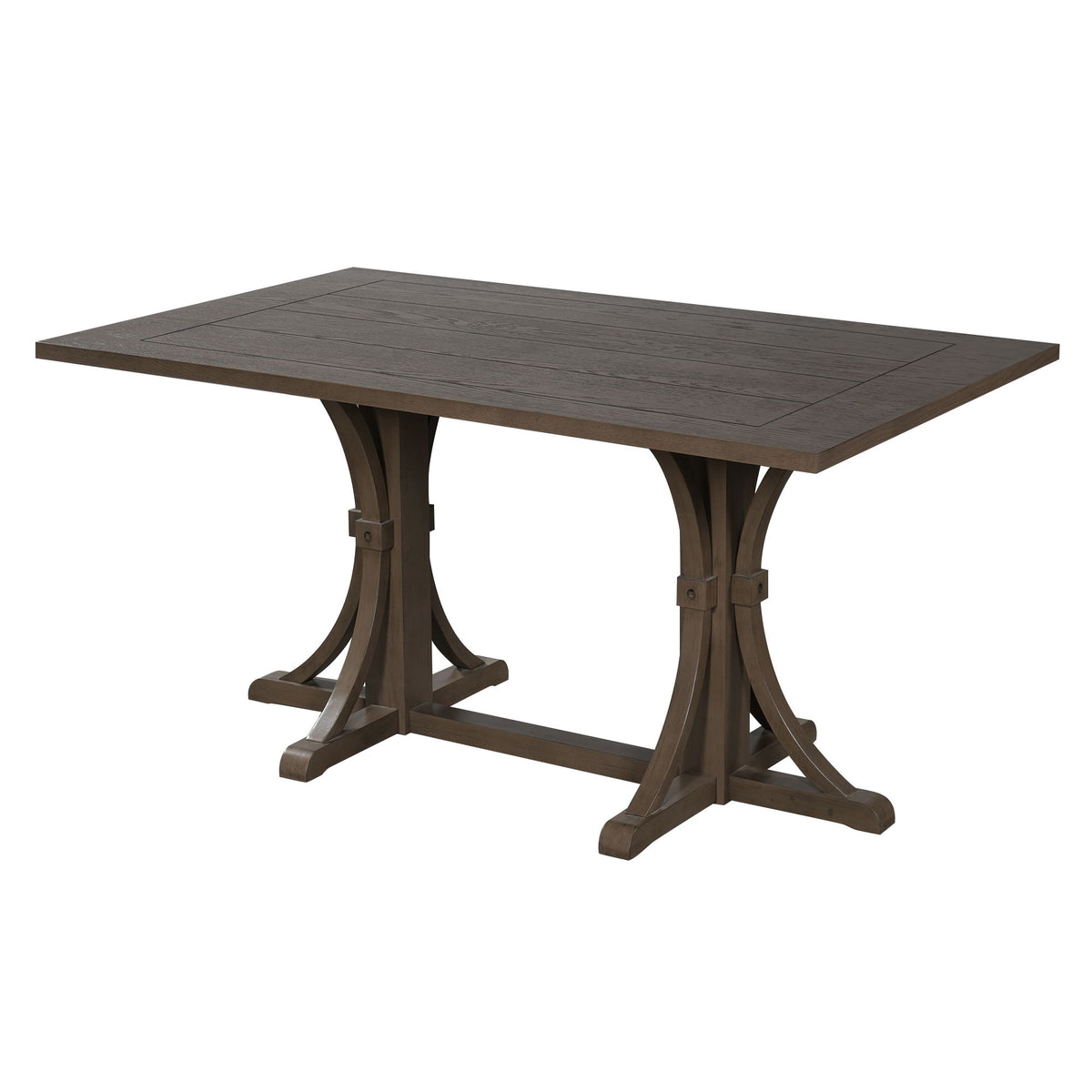 Mesa de comedor con base de caballete