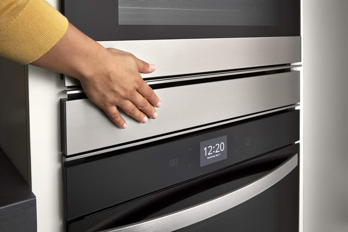 Whirlpool - 24 in. Built-In Double Electric Convection Wall Oven with WiFi - Stainless Steel